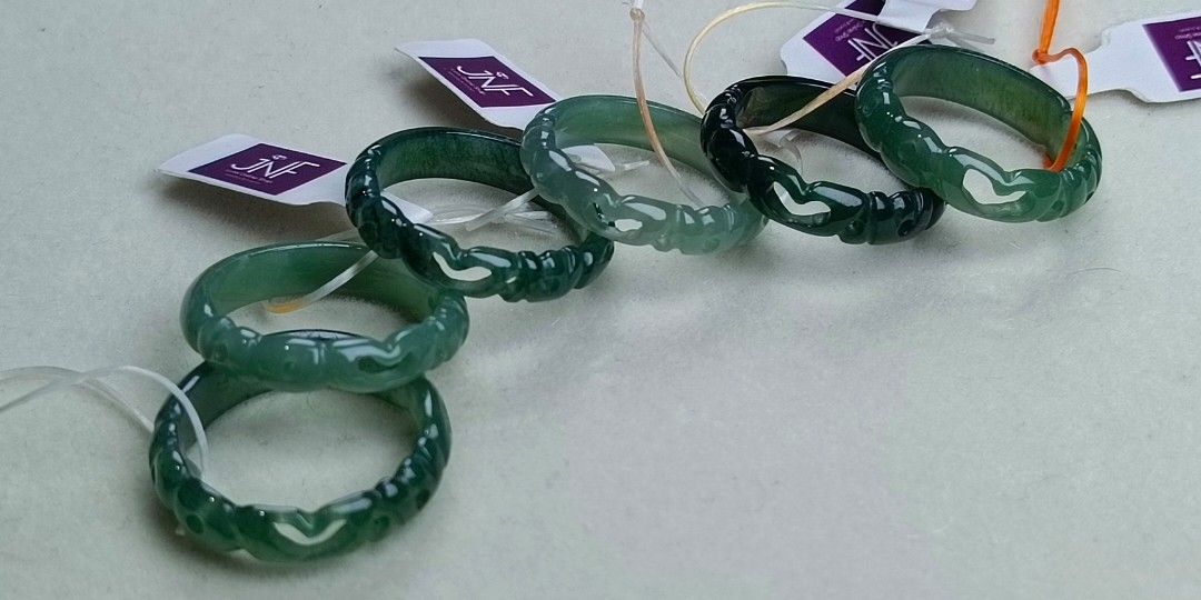 Jade Bangle Ring Jadeite S10 (Category: Precious Stones) located in Mandaluyong City. Submitted by jennytuppe98873 (Listing ID 1463529613, Image 3). Description: Natural Bangle Ring Jadeite Blue Water Jade Guatemala all Size 10 and 1 pc Size 11 all with Certificate pls pm po.