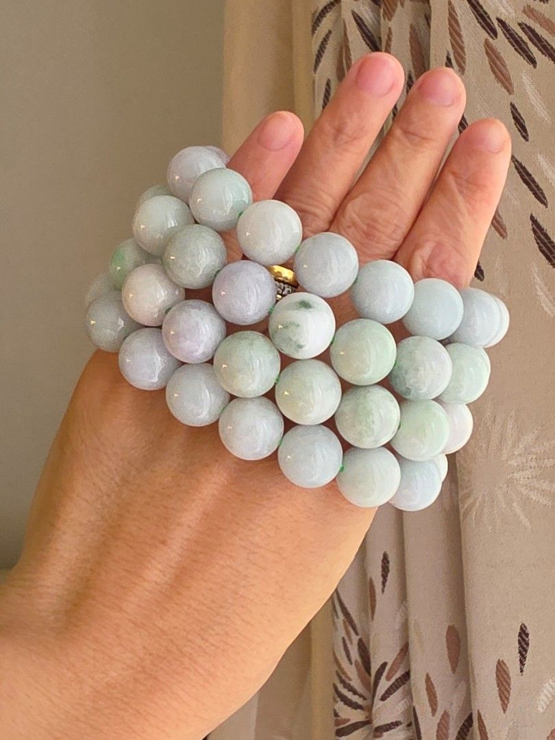 Jade Bracelet (Category: Bracelets) located in Manila. Submitted by cavalierdolls (Listing ID 1463369487, Image 2). Description: 12mm to 13mm jadeite Jade Bracelet with Certificate.