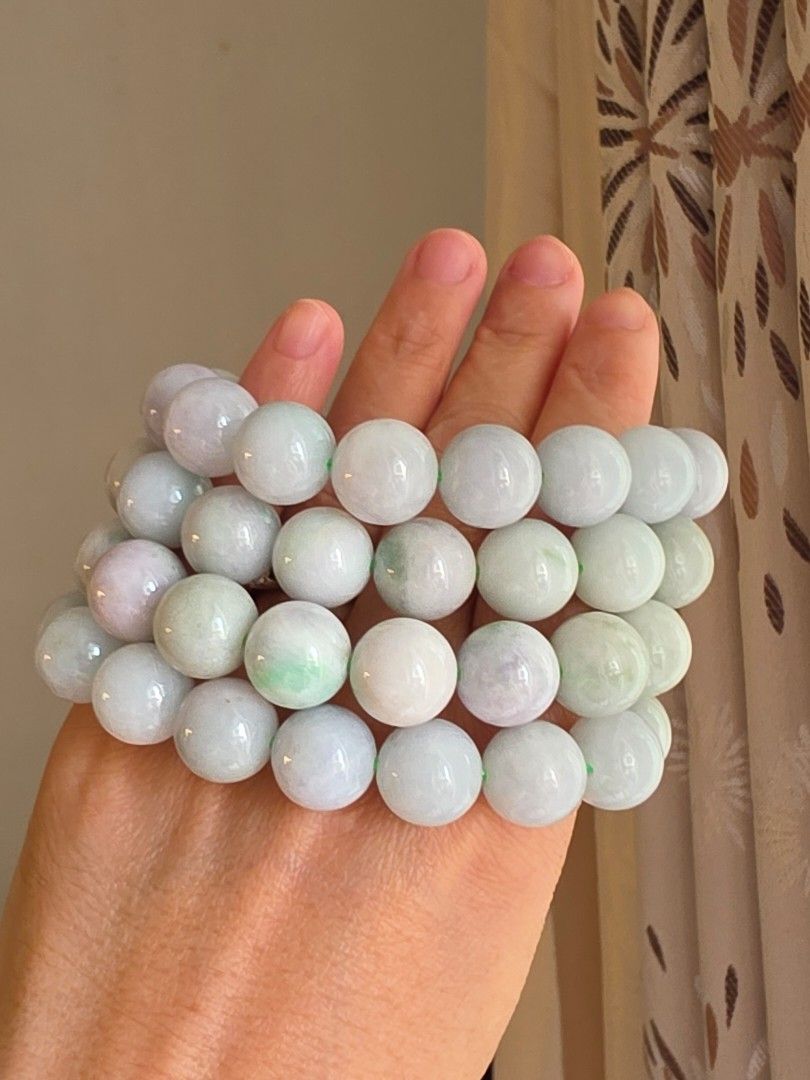 Jade Bracelet (Category: Bracelets) located in Manila. Submitted by cavalierdolls (Listing ID 1463369487, Image 1). Description: 12mm to 13mm jadeite Jade Bracelet with Certificate.