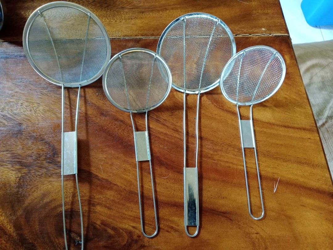 Japan Surplus Set of Mesh Strainer (Category: Cookware & Accessories) located in Polangui. Submitted by cornerbags_shoes (Listing ID 1463436549, Image 1). Description: take all 4pcs of mesh strainers.