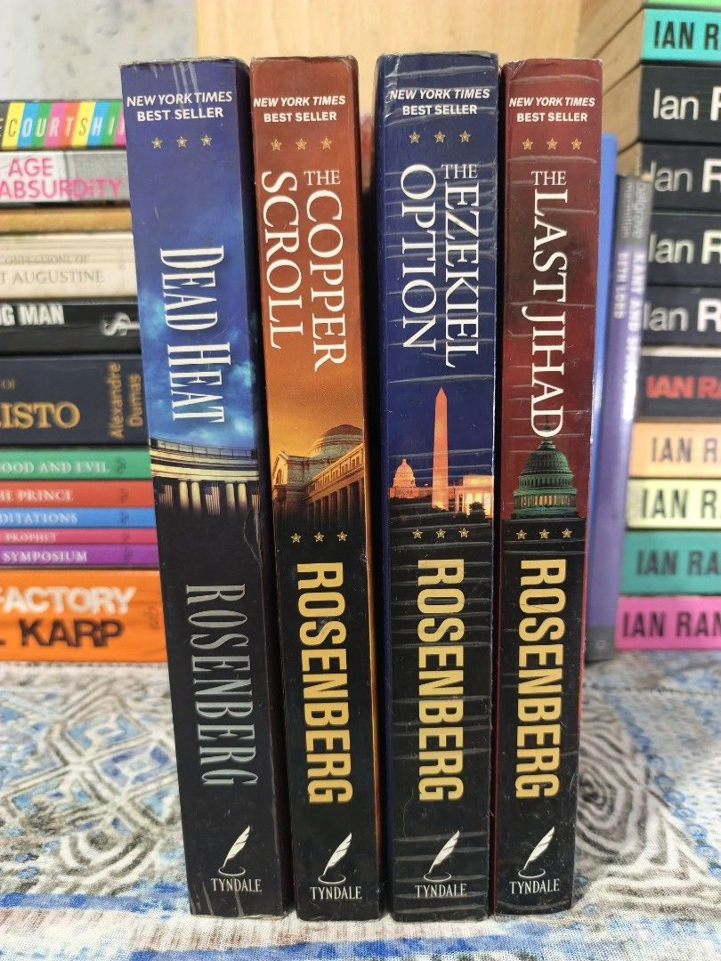 Joel C. Rosenberg Bundle (Category: Storybooks) located in Valenzuela. Submitted by migssung (Listing ID 1463429718, Image 1). Description: Bundle includes: • Dead Heat • The Copper Scroll • The Ezekiel Option • The Last Jihad ‎MOP: MAYA & GCASH ‎ ‎Hello fellow book lovers! ‎ ‎I'm in the process of decluttering and have decided to part with some of my beloved books. This is a great opportunity for you to add some fantastic titles to your collecti
