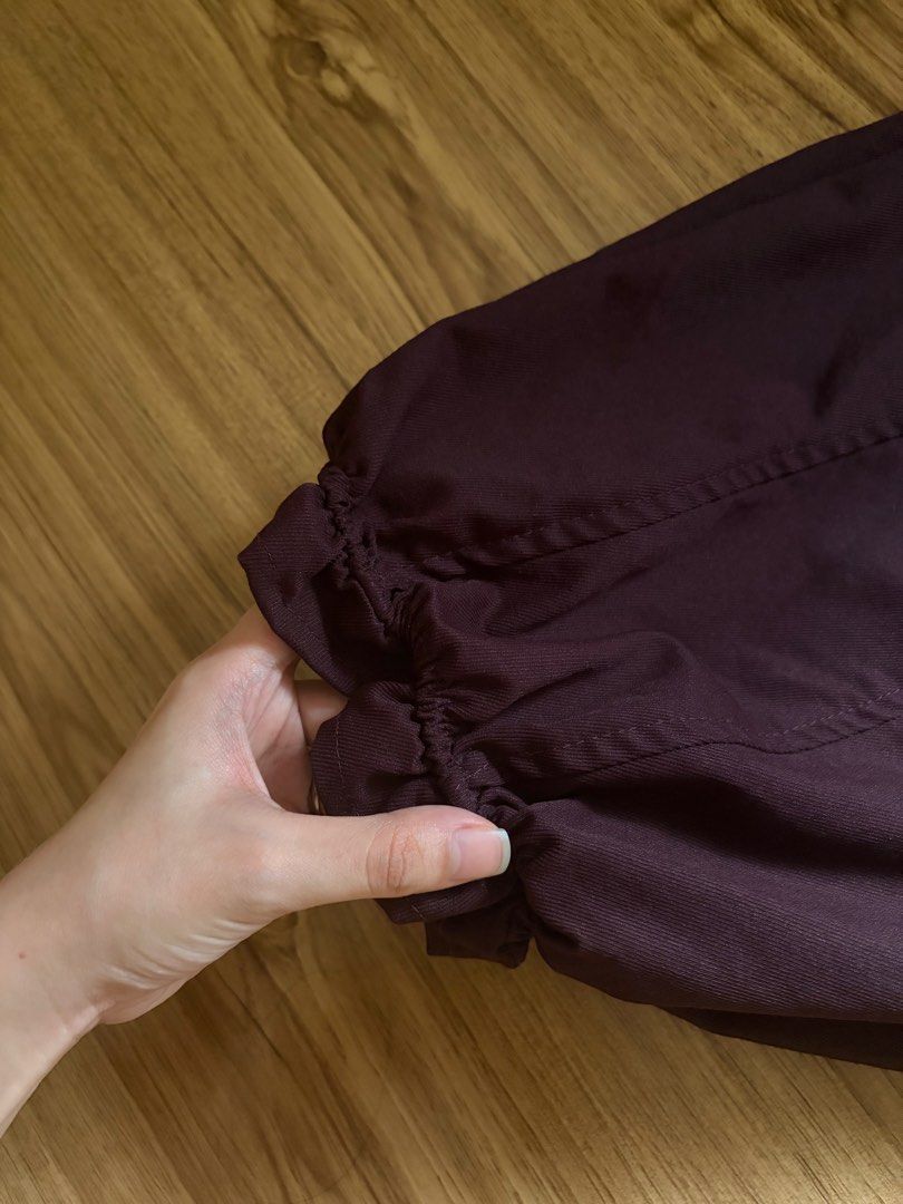 Jogger Pants (Category: Other Bottoms) located in San Pedro. Submitted by nikkiabc.777 (Listing ID 1463346860, Image 2). Description: Plum Color Jogger Pants - used once - very stylish panta - thick fabric; high quality! - size 24-29; garterized so stretchy.