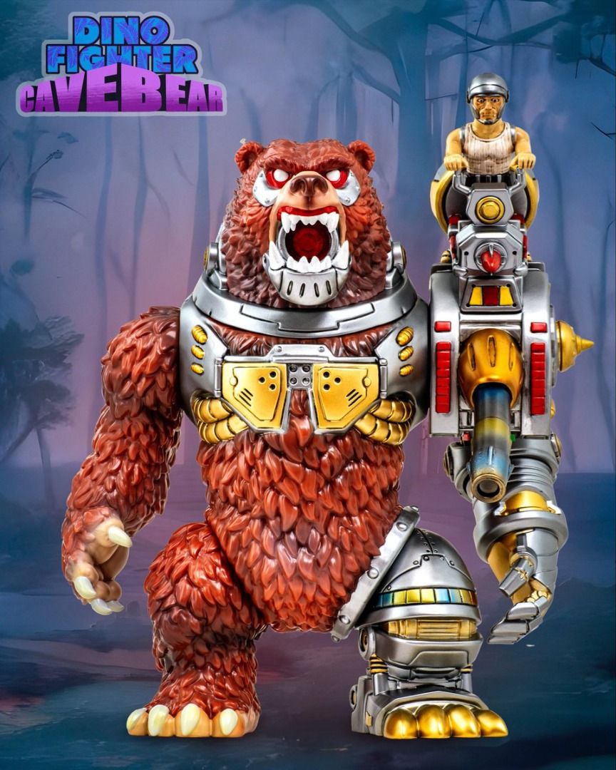 KAIJU ONE Dino Fighter "Cave Bear" Sofubi (Category: Figurines & Statues) located in Bulacan. Submitted by sofubiman08 (Listing ID 1463358606, Image 1). Description: - KAIJU ONE Sofubi - Unique custom mech bear figure - Features a detailed robotic suit - Includes a pilot figure on top - Excellent articulation for posing - Intricate and detailed paintwork - Perfect for display or collection.