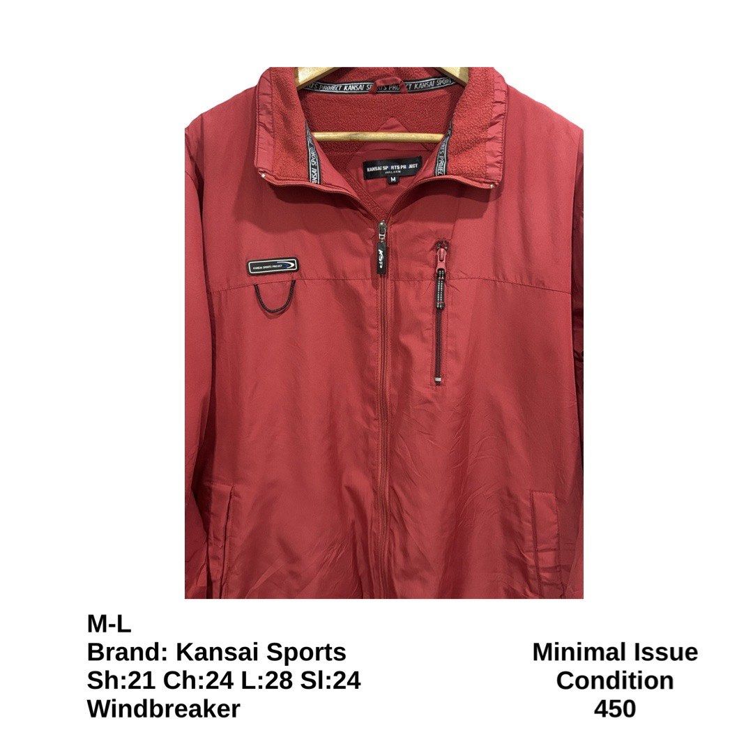 Kansai Sports Windbreaker Jacket (Category: Coats, Jackets and Outerwear) located in Bulacan. Submitted by rlemonfashionshop (Listing ID 1463366171, Image 2). Description: Premium Class Quality Items. Actual Item on Photo with Good/Mint Condition. Message us for inquiries, more information and confirmation. Wash before wearing. Thank you so much..