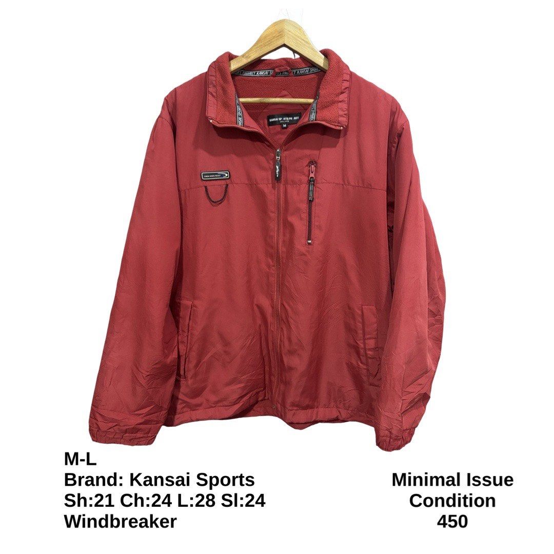 Kansai Sports Windbreaker Jacket (Category: Coats, Jackets and Outerwear) located in Bulacan. Submitted by rlemonfashionshop (Listing ID 1463366171, Image 1). Description: Premium Class Quality Items. Actual Item on Photo with Good/Mint Condition. Message us for inquiries, more information and confirmation. Wash before wearing. Thank you so much..