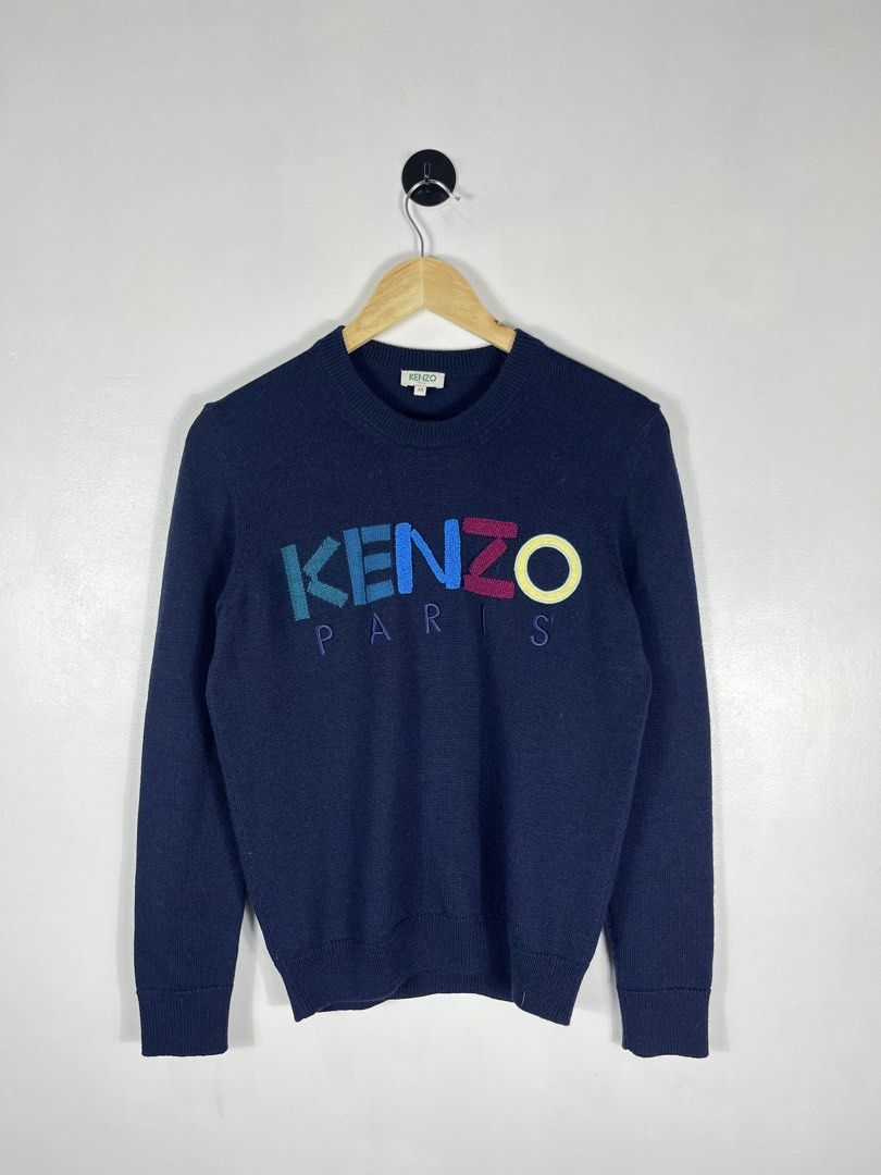 kenzo knitted crewneck (Category: Coats, Jackets and Outerwear) located in Bacolod City. Submitted by piquedup.ph_v2 (Listing ID 1463487435, Image 1). Description: Kenzo Knitted Crewneck -Authentic Size: | 21x26 Condition: Excellent Color rate: 9.5/10 (Color may vary to lighting) Flaws: None.