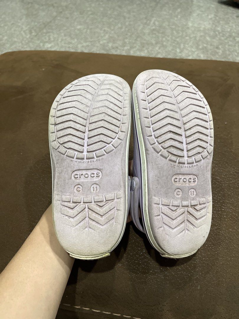 Kids' Purple Crocs Size 11 (Category: Babies & Kids Fashion) located in Carmona. Submitted by abimeng08 (Listing ID 1463475077, Image 2). Description: - Kids' Purple Crocs - Size 11 - Easy slip-on and off - Strap can be worn up or down - Minor scuffs on white soles from normal wear - Plenty of life left!.