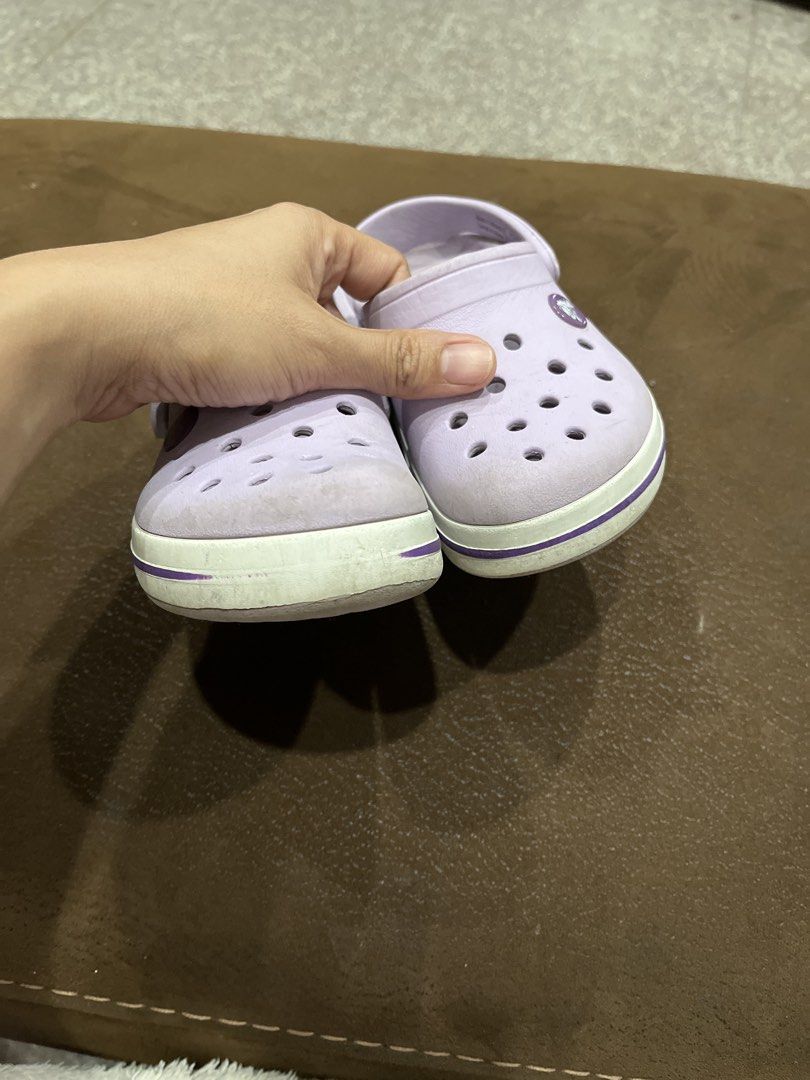 Kids' Purple Crocs Size 11 (Category: Babies & Kids Fashion) located in Carmona. Submitted by abimeng08 (Listing ID 1463475077, Image 3). Description: - Kids' Purple Crocs - Size 11 - Easy slip-on and off - Strap can be worn up or down - Minor scuffs on white soles from normal wear - Plenty of life left!.