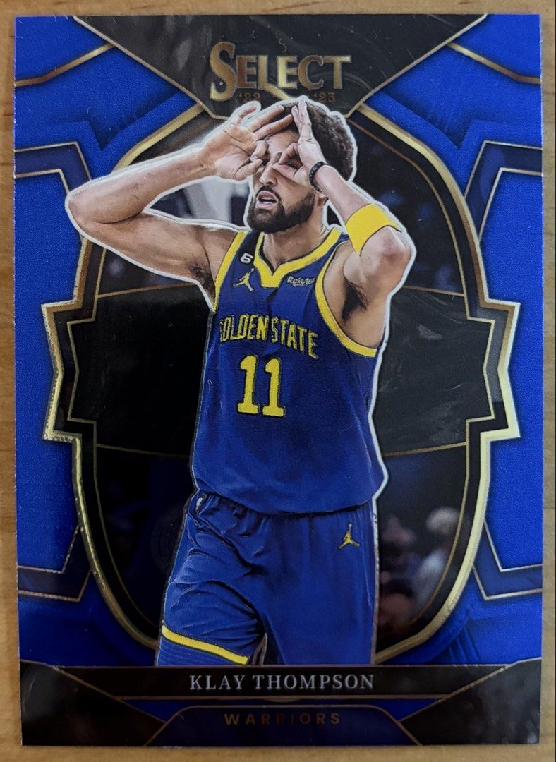 Klay Thompson | NBA Cards ~ Concourse '22 - '23 [Team Color] (Category: Raw Singles) located in Makati City. Submitted by cardlab (Listing ID 1463473227, Image 1). Description: Items are 💯 authentic/original/legit. About The Card: • '22 - '23 Select Concourse • Card No. 19 • Team Color/ Blue FOR: • Cards ₱99 and below with Card Sleeves • Cards ₱100 and up with Used Toploader • ₱10 for Bnew Tops Packaging (If Shipping): ✔️ Plastic cover ✔️ Cardbo