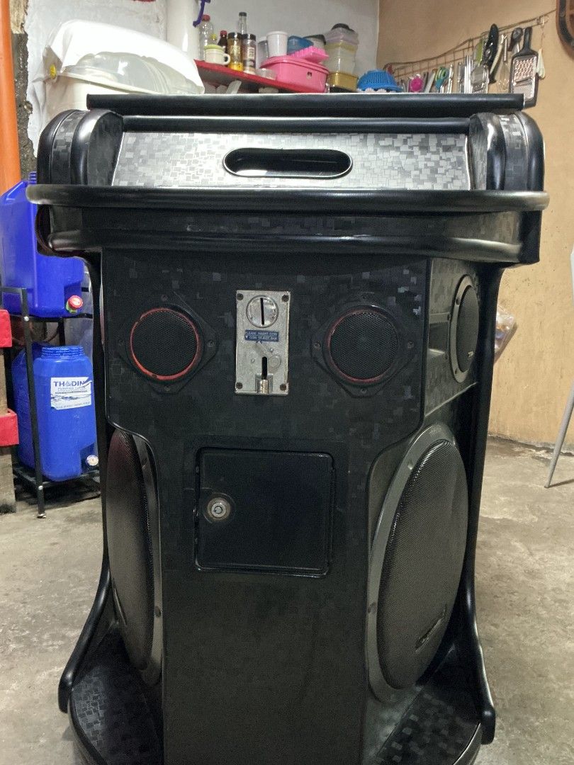 Konzert Videoke Machine Box (Category: Other Audio Equipment) located in Quezon City. Submitted by sunyyspend (Listing ID 1463379636, Image 2). Description: • Brand: Konzert • Plain Black Customized, bought from Raon • Coin-operated commercial videoke • Has four 15-inch woofers along with tweeters • Karaoke player, TV monitor, and Amplifier NOT included • Pick-up only Location: North Fairview, Quezon City 📩 For inquiries: Send a message/text to 