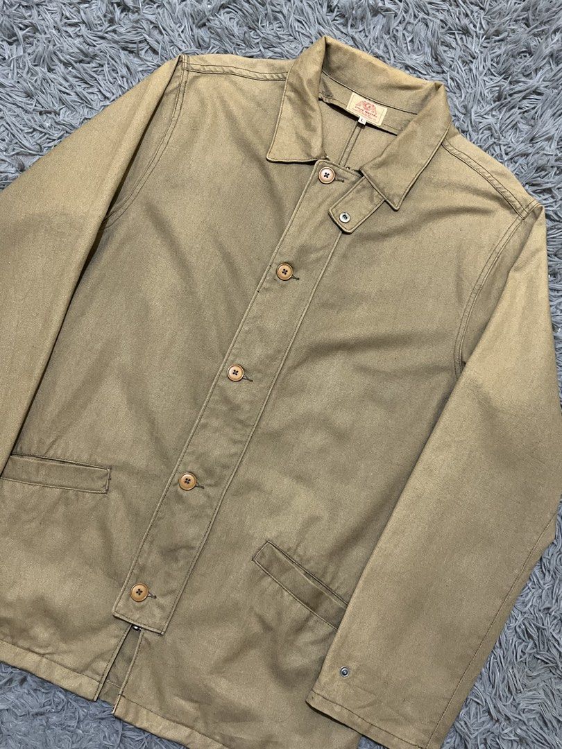 Kriff Mayer Rugged Style Workwear Chore Work Jacket (Category: Coats, Jackets and Outerwear) located in Baguio. Submitted by feelathome (Listing ID 1463378877, Image 3). Description: Kriff Mayer Rugged Style Workwear Chore Work Jacket Tag size: Large Width: 24 Length: 32 Shoulder: 19 Sleeves: 26 In good condition 1,250php Free nationwide shipping. Read the description and check all photos carefully before buying. If you have any questions feel fr