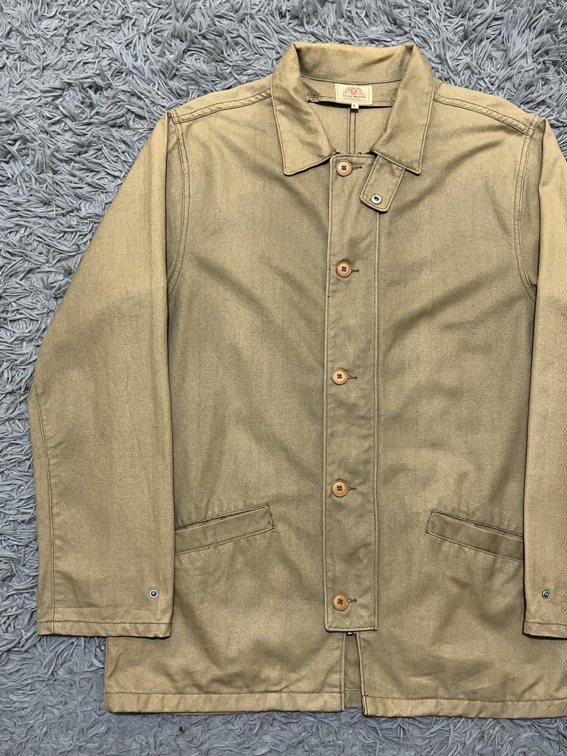 Kriff Mayer Rugged Style Workwear Chore Work Jacket (Category: Coats, Jackets and Outerwear) located in Baguio. Submitted by feelathome (Listing ID 1463378877, Image 2). Description: Kriff Mayer Rugged Style Workwear Chore Work Jacket Tag size: Large Width: 24 Length: 32 Shoulder: 19 Sleeves: 26 In good condition 1,250php Free nationwide shipping. Read the description and check all photos carefully before buying. If you have any questions feel fr