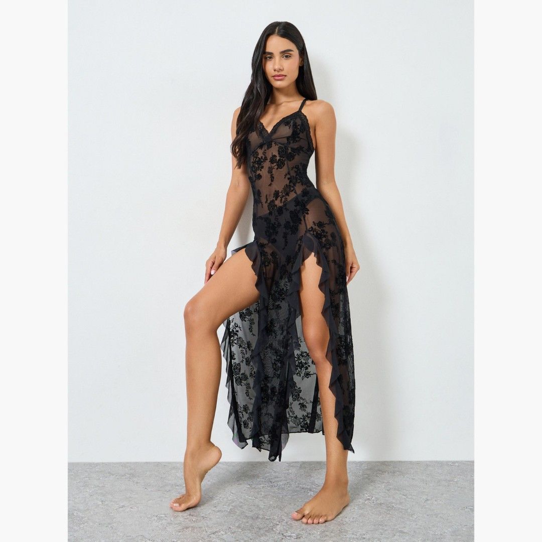 LACE DRESS RUFFLES (Category: Looking For) located in Manila. Submitted by icamalicdem29 (Listing ID 1463385047, Image 1). Description: Lace Patchwork Sheer Ruffle Hem Sexy Camisole Dress or the Sweetheart Neck Lace Ruffle See-Through Cami Midi.