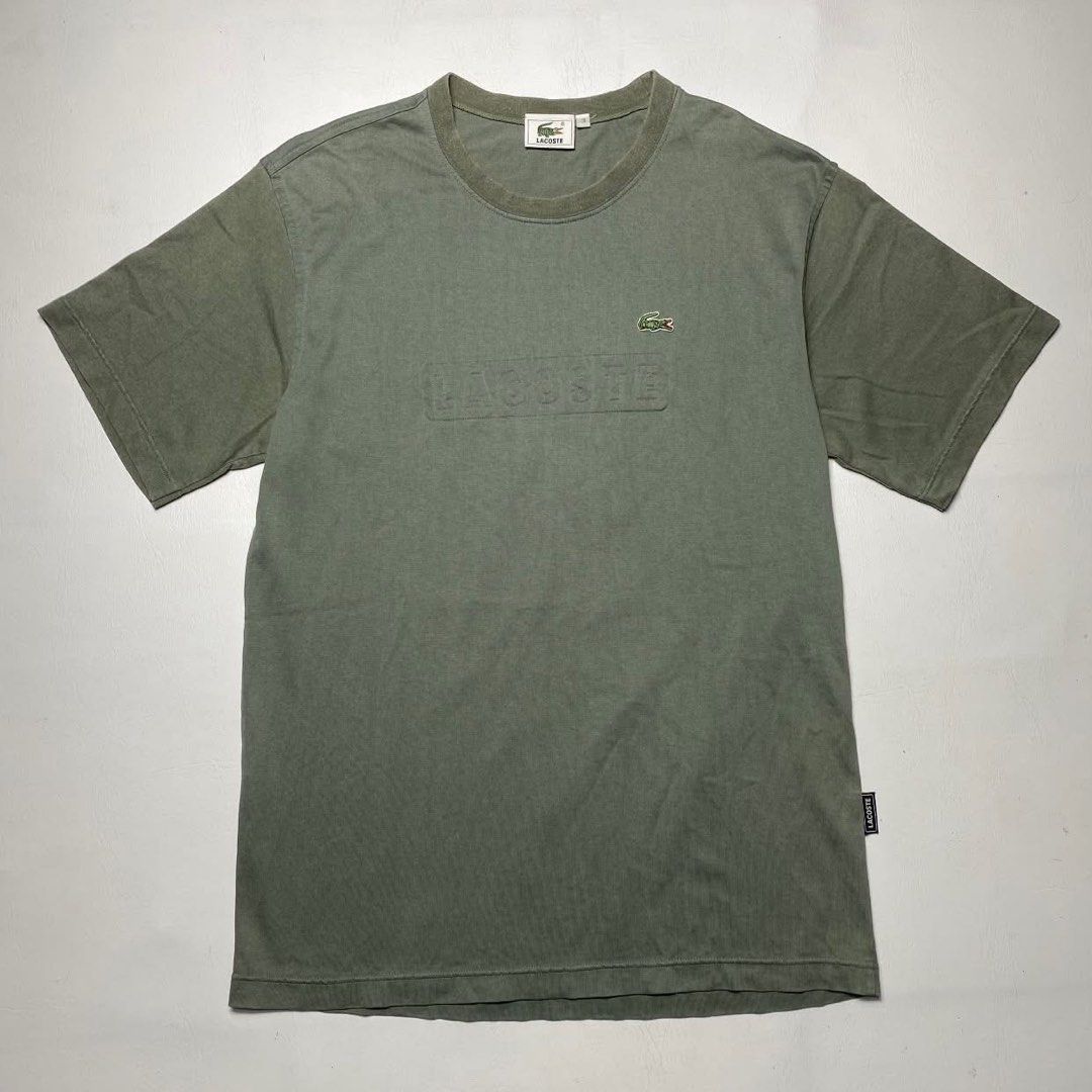 LACOSTE SPELL OUT LOGO ON CHEST (Category: Tshirts & Polo Shirts ) located in Manila. Submitted by valuable_rags (Listing ID 1463469925, Image 1). Description: LACOSTE SPELL OUT LOGO ON CHEST CONDITION : EXCELLENT SIZE : 3 DIMENSIONS: W20 x L28.5 ISSUE: NONE .