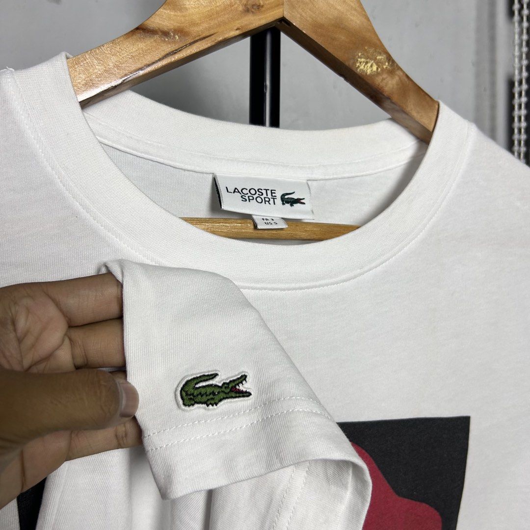 LACOSTE SPORT T-SHIRT (Category: Tshirts & Polo Shirts ) located in Bacolod City. Submitted by thrifth_to_the_gems (Listing ID 1463472913, Image 3). Description: LACOSTE SPORT T-SHIRT SIZE 3 SMALL ON TAG DIMES:18x26 ASNEW CONDITION 9.7/10 COLOR RATE AUTHENTIC/LEGIT NO ISSUE .