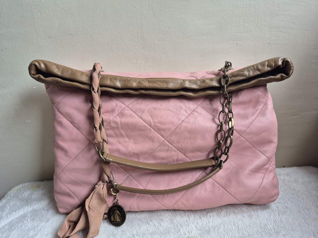 lanvin amalia lambskin leather tote bag (Category: Luxury Bags & Wallets) located in Balanga. Submitted by chaneldiorlegit (Listing ID 1463545761, Image 2). Description: large size distressed skin authentic.