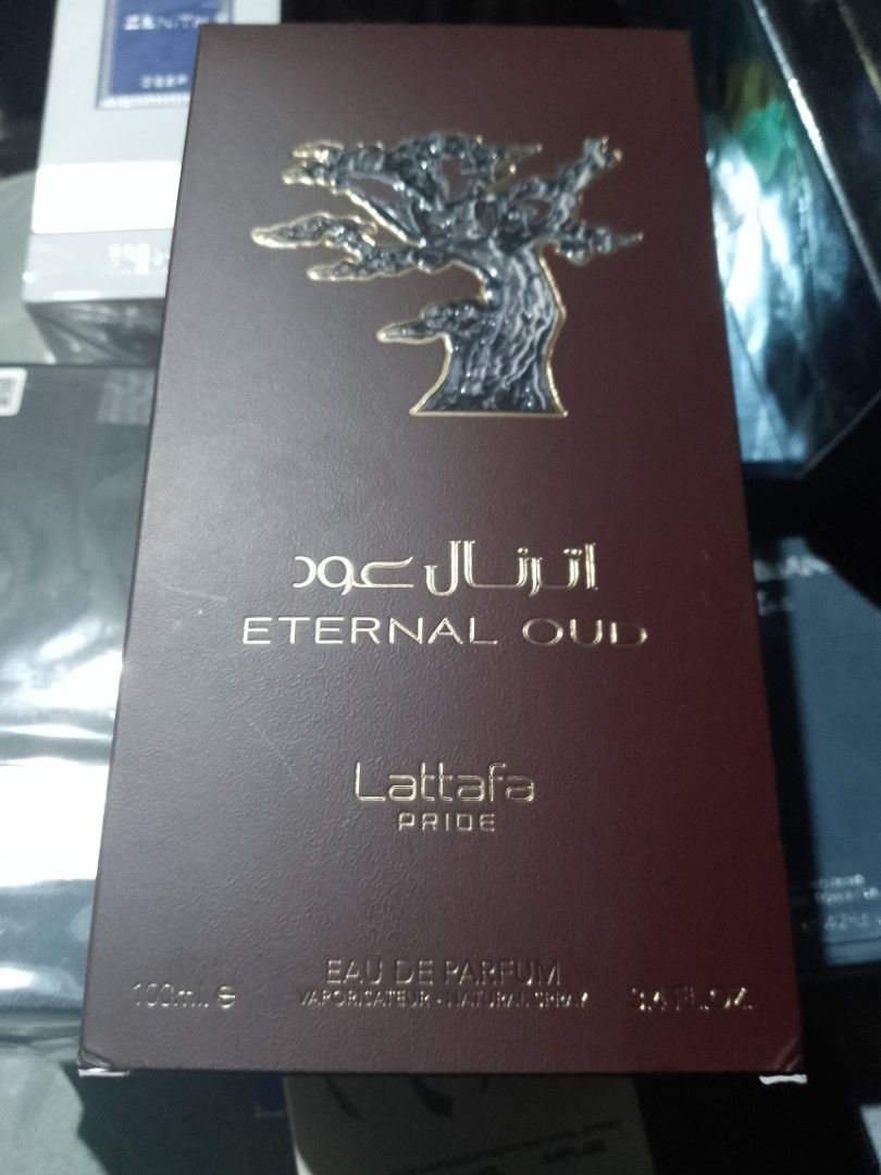 Lattafa Eternal Oud Eau De Parfum (Category: Fragrance & Deodorants) located in Manila. Submitted by tebbys (Listing ID 1463396759, Image 1). Description: 98/100ml Full Presentation .