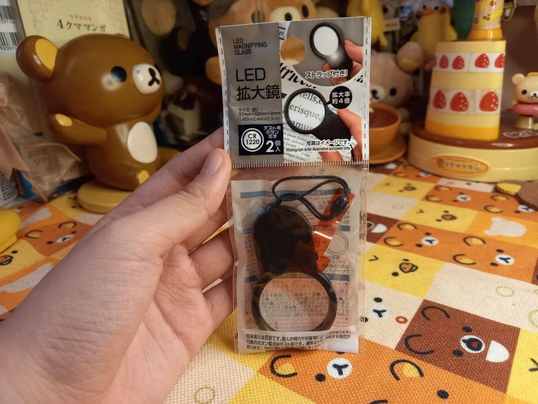 LED magnifying glass for reading (Category: Other Stationery & Craft) located in Bulacan. Submitted by arax_kumashop (Listing ID 1463529811, Image 1). Description: - LED magnifying glass for reading - Built-in LED light for better visibility - Comes with a strap for easy carrying - Lightweight and portable design - Ideal for reading small print, books, and more.