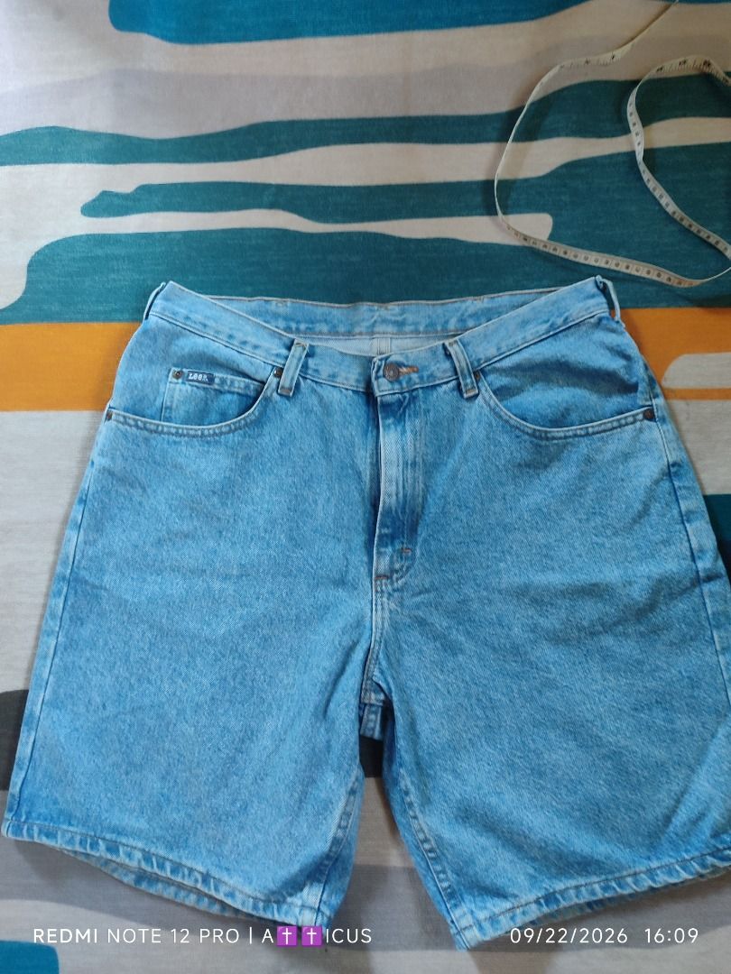 Lee Jorts (Category: Shorts) located in Mangaldan. Submitted by lostthread (Listing ID 1463421833, Image 1). Description: Lee Jorts Color Stone Wash faded blue Size: 34 x 22 100% Cotton No Issue, Used only DM.