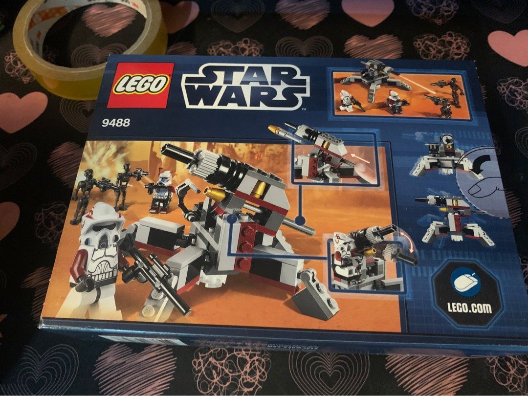 LEGO STAR WARS 9488 Elite Clone Trooper & Commando Droid Battle Pack (Category: Lego & Building Sets) located in Manila. Submitted by shac0 (Listing ID 1463408154, Image 2). Description: Lego Star Wars 9488 Elite Clone Trooper & Commando Droid Battle Pack Brand New Sealed Box ( MINTY ) ebay recent sold 145 usd ITEM COMING FROM QC FISHERMALL.