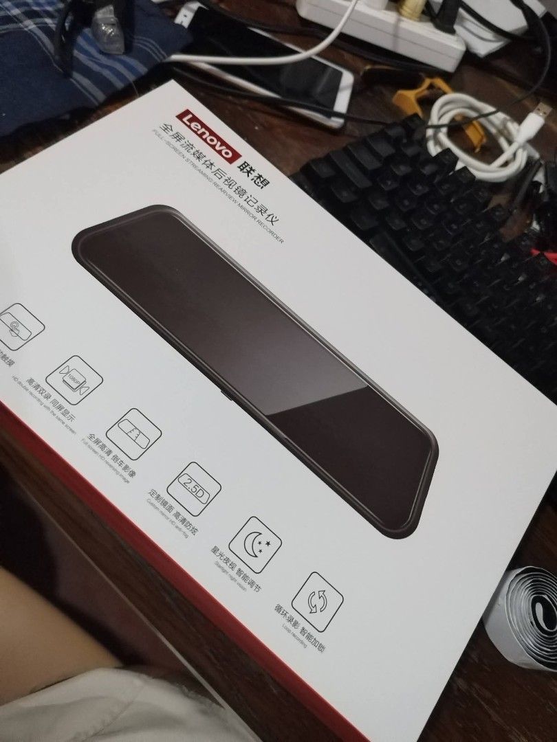 Lenovo dashcam (Category: Audio, Video, Alarm and other Electronic Accessories) located in Daet. Submitted by fryzoneshop (Listing ID 1463478981, Image 3). Description: For SALE Lenovo dashcam for your vehicle, can be powered thru 12V/24V or USB, Complete set with rear and front camera, SD card not includid, kabibili palang wala pang 3 days, hindi magamit P2,299.