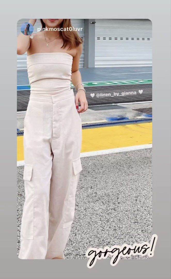 linen by gianna linen cream tube (Category: Blouses) located in Makati City. Submitted by spicytunaaa (Listing ID 1463382921, Image 3). Description: - one of my favorite tops!! - cream - linen - rfs: doesnt fit me anymore - actual ww posted.