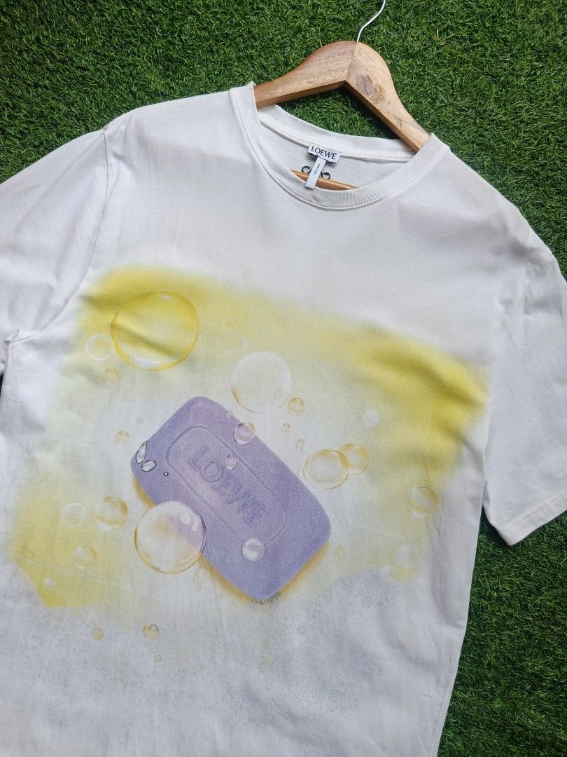 LOEWE Soap Tee 🔥 (Category: Tshirts & Polo Shirts ) located in Davao. Submitted by eve_vintage (Listing ID 1463444078, Image 3). Description: Loewe Soap Tee🔥 Size: Large Dimes:21x30.5 No Issues Excellent Condition 450+ sf only.