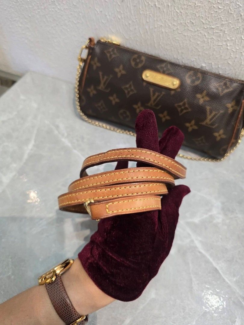 Louis Vuitton Monogram Eva Crossbody Bag (Category: Clutches) located in Manila. Submitted by ej.collections (Listing ID 1463400964, Image 3). Description: NEGOTIABLE PRICE ALL ITEMS ARE ONHAND 💯 GUARANTEED AUTHENTIC MONEY BACK IF PROVEN FAKE •Size: Small •Condition: Good •Inclusion: Bag only with generic dustbag •Plus shipping fee •Local & international shipment 📍Loc. Davao City.