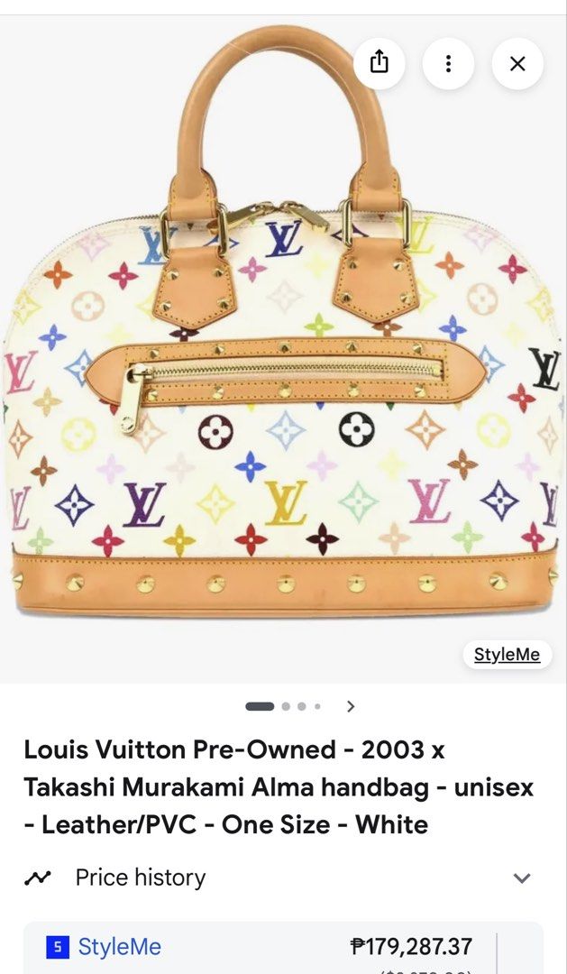 LOUIS VUITTON x Takashi Murakami ALMA PM Multicolore (Category: Luxury Bags & Wallets) located in Mandaluyong City. Submitted by shopandbuynow (Listing ID 1463465415, Image 3). Description: Selling my Louis Vuitton x Takashi Murakami ALMA PM Multicolore in excellent used condition. Comes with dust bag. Open for authentication c/o buyer. Price: ₱100,000 (check photos for current market value) For detailed photos, kindly DM me. Please, SERIOUS inqu