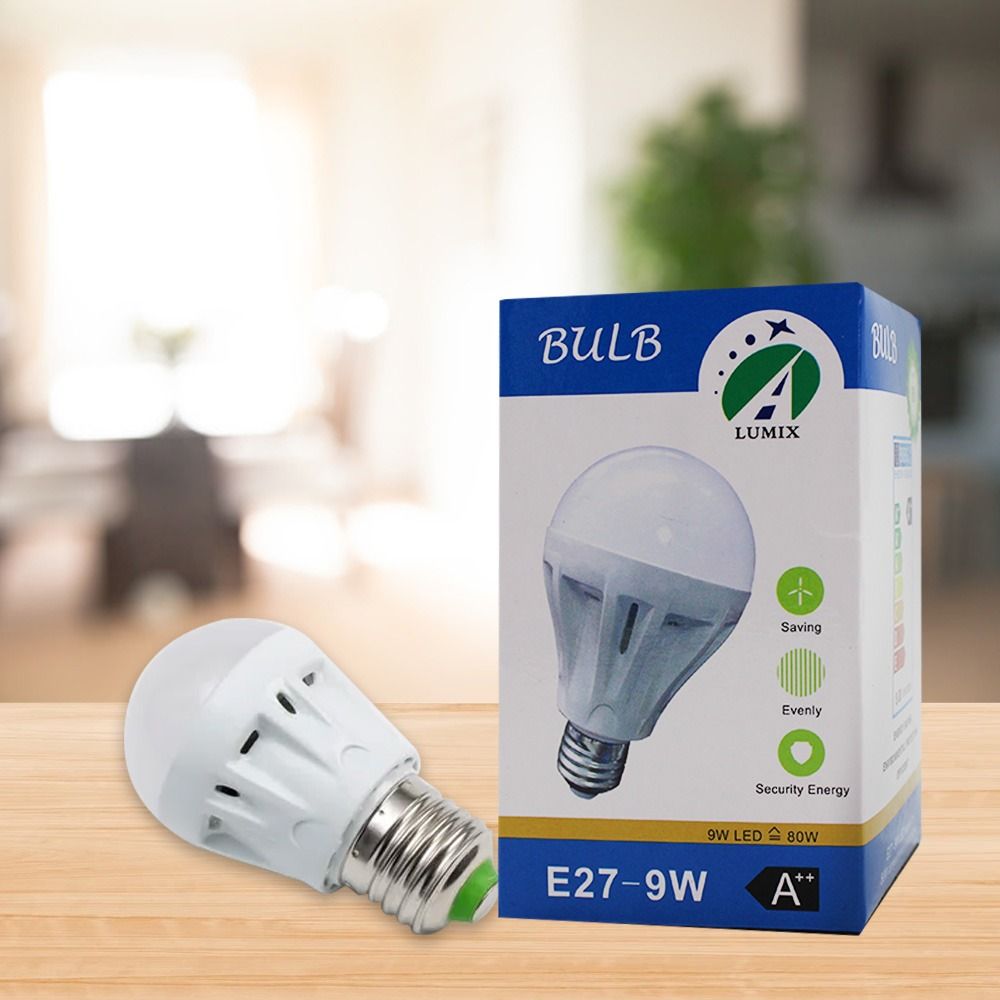 Lumix LED Bulb E27 - 7W, 9W, 12W Available (Category: Lighting) located in Paranaque City. Submitted by super_9.9 (Listing ID 1463357599, Image 3). Description: - Lumix Energy-Efficient LED Bulbs - Available Wattages: 7W, 9W, 12W - A++ Performance Rating - Emergency Ready - Long Lifespan: 5 Years - Ideal for Modern Homes - Bright and Reliable Lighting Solution.