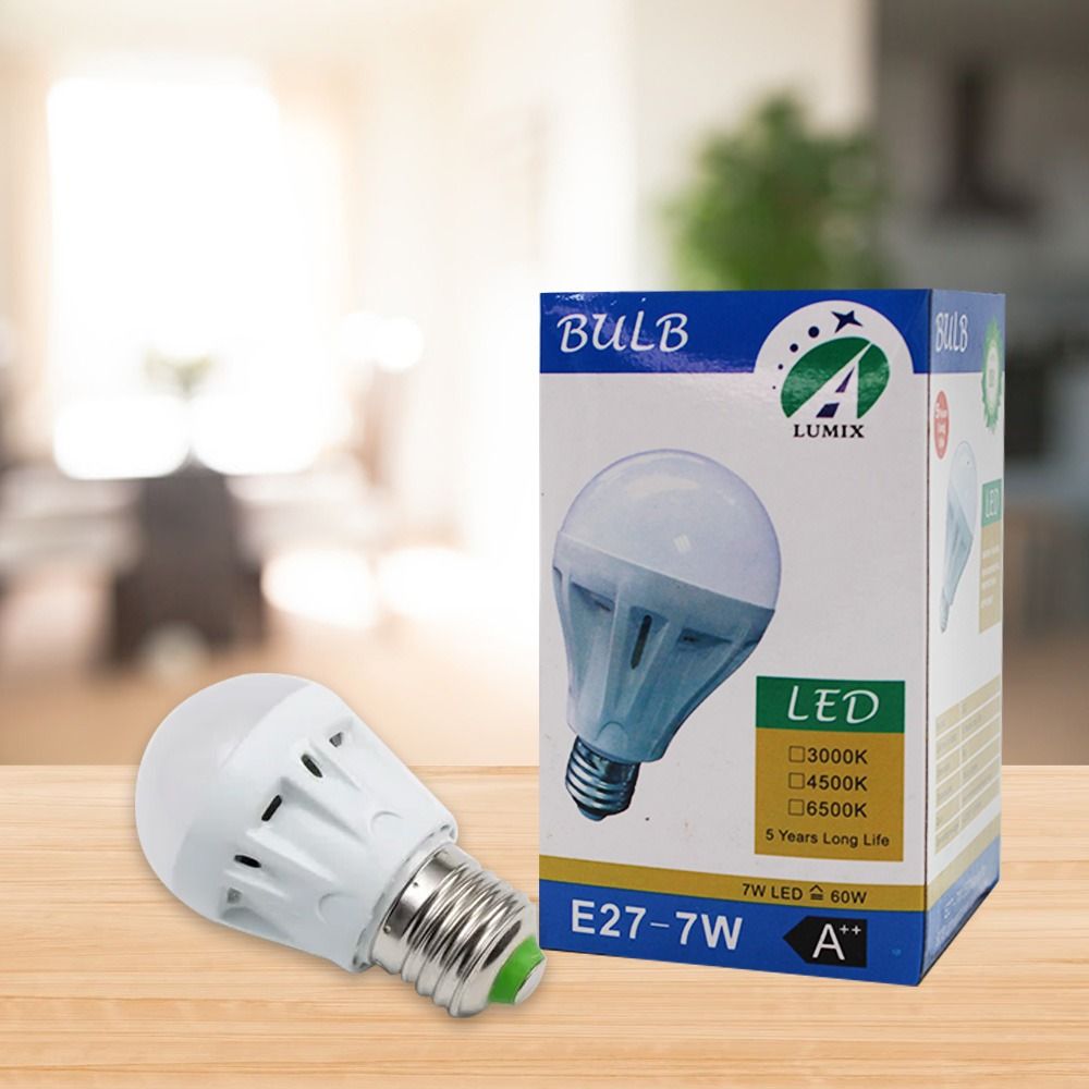 Lumix LED Bulb E27 - 7W, 9W, 12W Available (Category: Lighting) located in Paranaque City. Submitted by super_9.9 (Listing ID 1463357599, Image 2). Description: - Lumix Energy-Efficient LED Bulbs - Available Wattages: 7W, 9W, 12W - A++ Performance Rating - Emergency Ready - Long Lifespan: 5 Years - Ideal for Modern Homes - Bright and Reliable Lighting Solution.