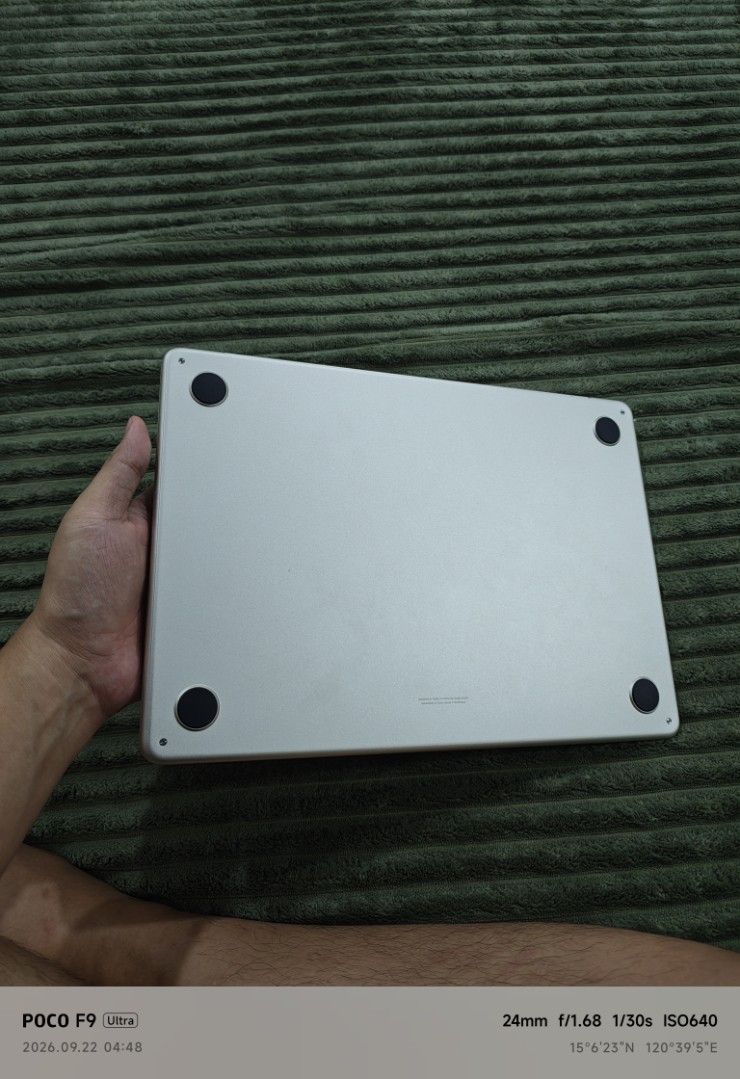 Macbook M4 16/256 Starlight (Category: Laptops & Notebooks) located in Angeles City. Submitted by goodboygadgets (Listing ID 1463349772, Image 3). Description: PAMPANGA AREA LANG PO SANA. Selling my pre-loved Macbook Complete with box, original Apple cables and adapters No issues Freebies: Laptop sleeve.