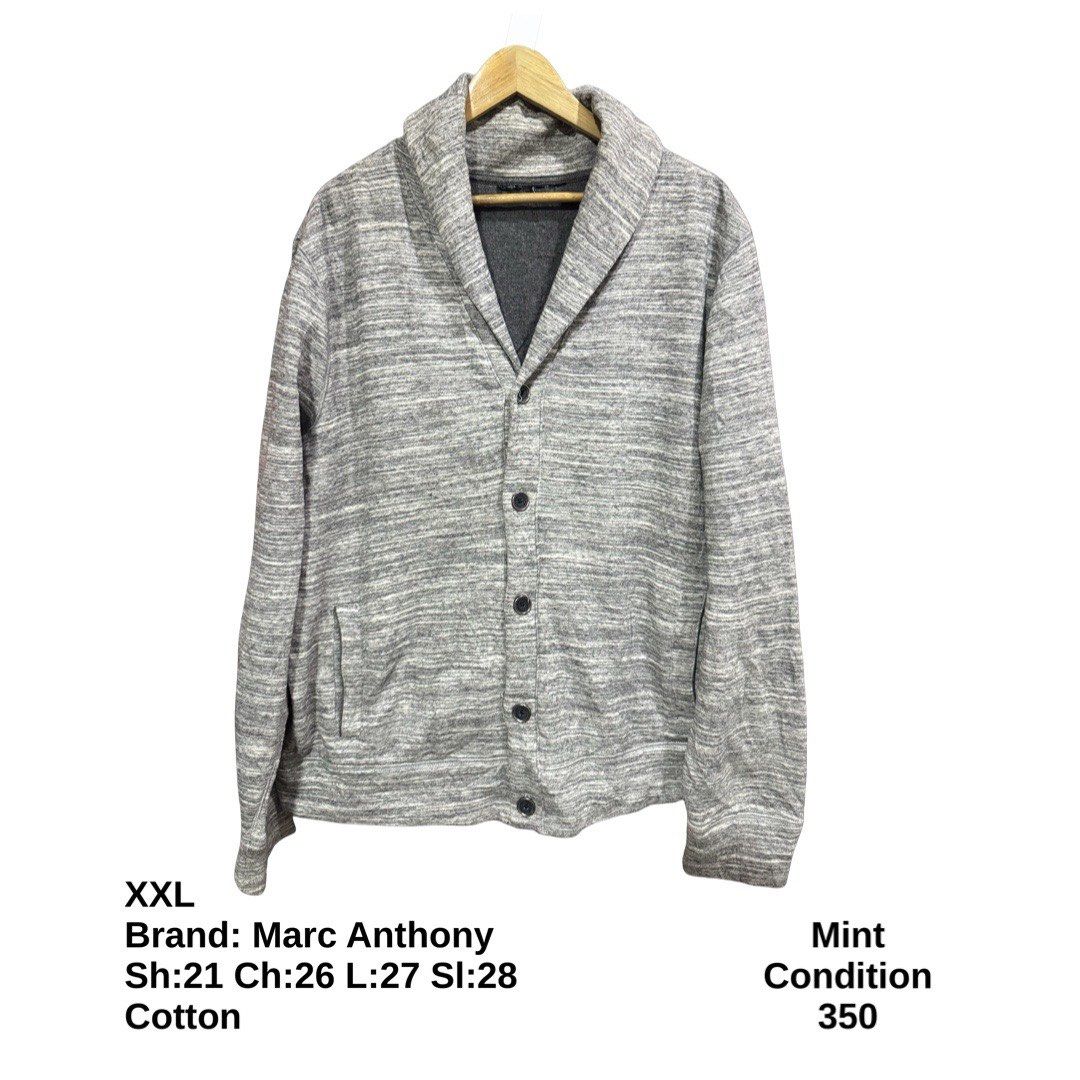 Marc Anthony Casual Button Jacket (Category: Coats, Jackets and Outerwear) located in Bulacan. Submitted by rlemonfashionshop (Listing ID 1463366733, Image 1). Description: Premium Class Quality Items. Actual Item on Photo with Good/Mint Condition. Message us for inquiries, more information and confirmation. Wash before wearing. Thank you so much..
