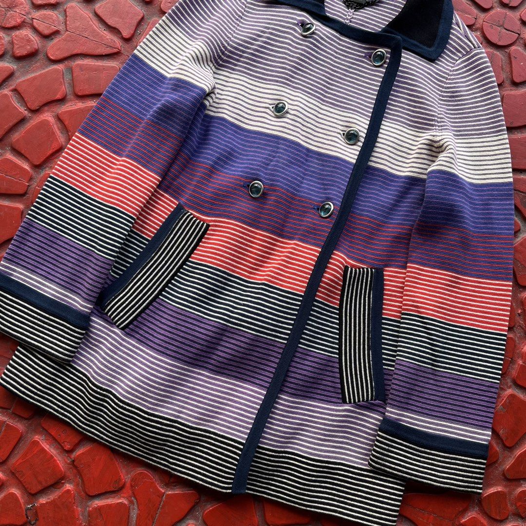 MARC JACOBS STRIPED KNITTED CARDIGAN (Category: Luxury Apparel) located in San Jose del Monte. Submitted by qrt_ty (Listing ID 1463470734, Image 2). Description: WTS !!! MARC JACOBS STRIPED KNITTED CARDIGAN SIZE XS NO ISSUE EXCELLENT CONDITION PRICE - 3500 SHIPPED .
