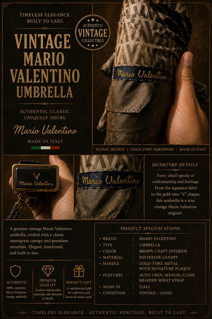 Mario Valentino Umbrella (Category: Luxury Accessories) located in Makati City. Submitted by mrbajie03 (Listing ID 1463456095, Image 1). Description: .