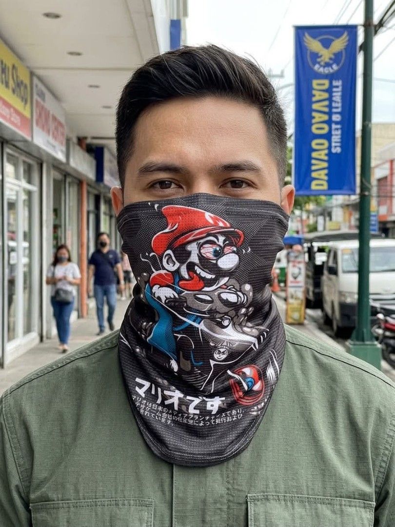 Mariocycle Tube Mask (Category: Face Masks & Face Shields) located in Digos. Submitted by richcaliforniaclothingstore (Listing ID 1463376255, Image 1). Description: Please check all photos and details carefully before purchasing. 📦We ship nationwide via J&T Express (no COD❌️) 📍Location: Lim Extension Digos City Davao Del Sur (besides camillian sister) 📝Lay-away terms available 🎥 We offer video calls for transparency so you can personally insp