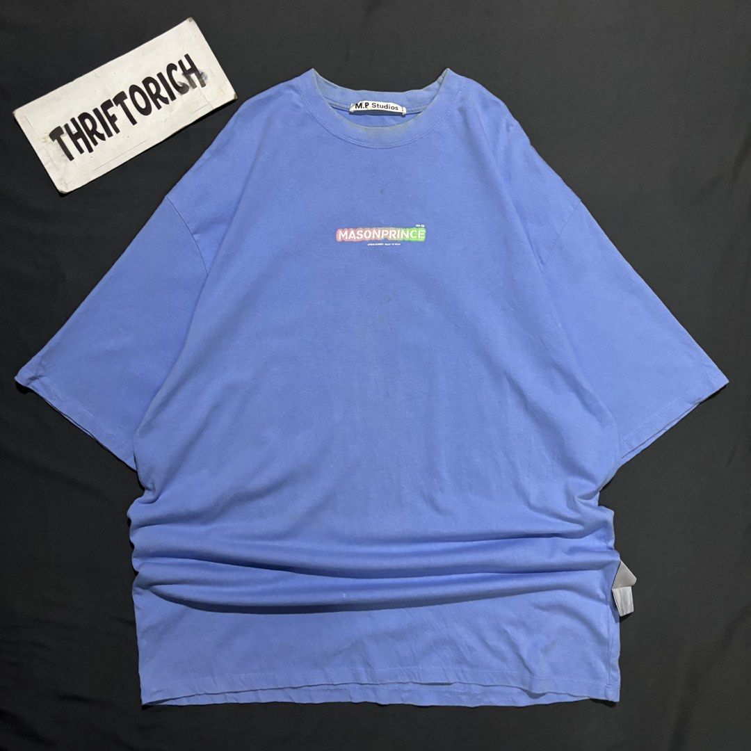 MASON PRINCE BLUE SHIRT (Category: Tshirts & Polo Shirts ) located in Taytay. Submitted by dwinsapparel (Listing ID 1463480698, Image 1). Description: MASON PRINCE BLUE SHIRT W-25.5 L-34 EXCELLENT CONDITION NEED WASH COMPLETE TAGS.