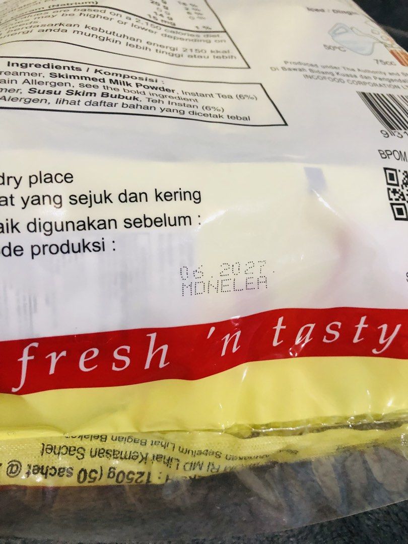 MAX TEA TARIKK (50 sachets) (Category: Beverages) located in Imus. Submitted by sixtydegree (Listing ID 1463516098, Image 3). Description: MAX TEA TARIKK (50 sachets) 📌: ₱40 Per sachet 📌: ₱1,900 if 1 pack(50 sachets) 📌: 3 packs available!! 📌: Expiration Date 06/2027 📌: From Indonesia 🇮🇩 💸: GCash 📤: J&T Only! 🛵: LALAMOVE for same day delivery. 📌: Shipping Fee is not included. 📌: Please manage your expectations as your dealing with Pre-