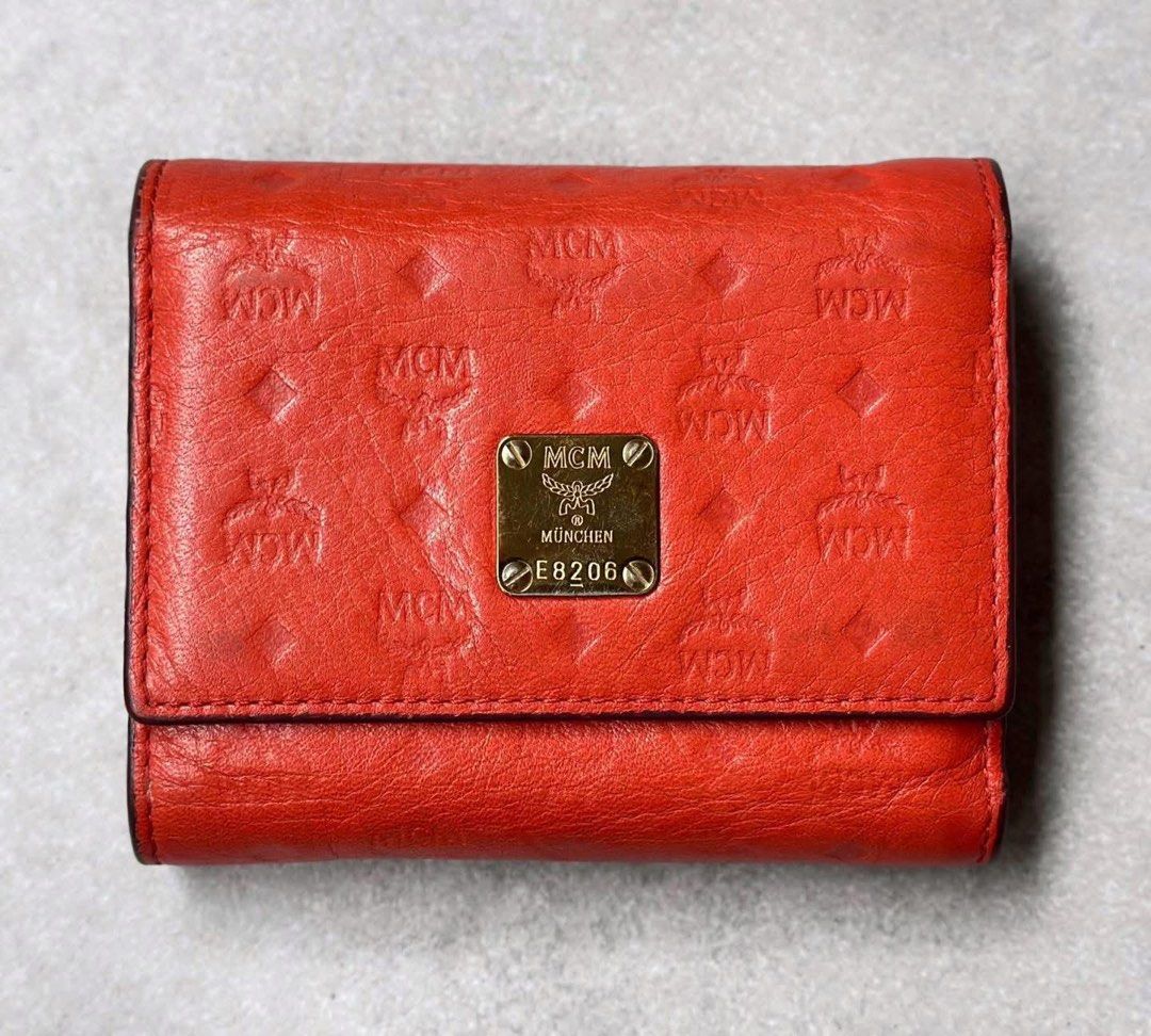 MCM Brick Orange Visetos Embossed Leather trifold wallet (Category: Wallets & Card holders) located in Bulacan. Submitted by thriftbagcollections (Listing ID 1463404457, Image 2). Description: MCM Brick Orange Visetos Embossed Leather Trifold Wallet 🧡❤️ Add a pop of vibrant style to your everyday essentials with this Brick Orange Visetos Embossed Leather Trifold Wallet from MCM. Crafted from premium calf-skin leather with a distinctive Visetos e