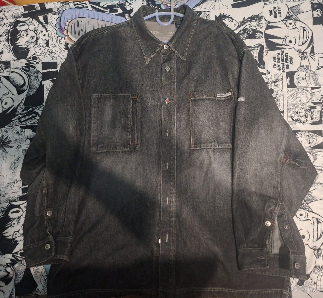 mecca usa denim jacket (Category: Coats, Jackets and Outerwear) located in Bacoor. Submitted by giganticmonsterballz.06 (Listing ID 1463475357, Image 1). Description: XXL USA sizing open for negotiation price.