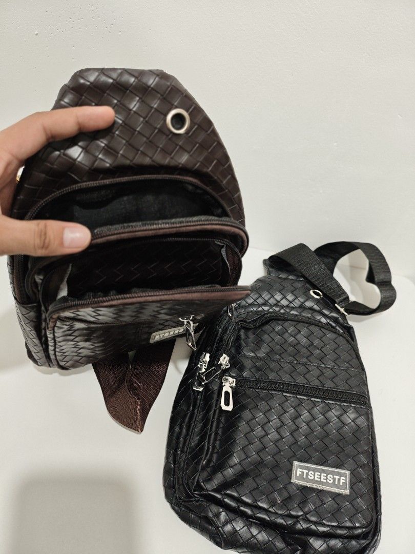 Men's Sling Bag (Category: Sling Bags) located in San Jose del Monte. Submitted by jenmallari_ (Listing ID 1463510617, Image 2). Description: Men's Sling Bags all brandnew 🏷️ P130 each 📍Muzon, SJDM, Bulacan.