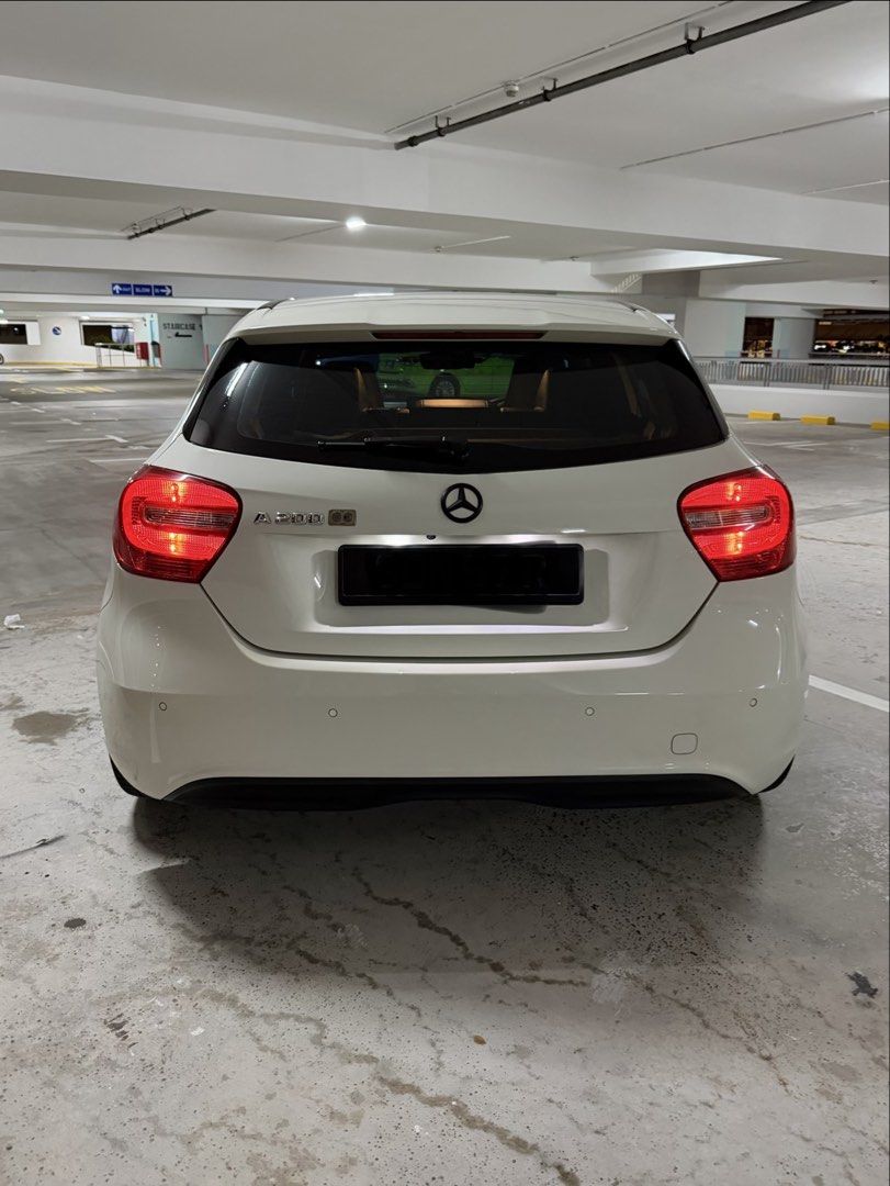 Mercedes-Benz A-Class A 200 Blue Efficiency Auto (Category: Used Cars) located in Singapore. Submitted by 8pineapple (Listing ID 1463428771, Image 3). Description: White Mercedes-Benz A200. Automatic transmission. Clean interior with leather seats. Comes with a large infotainment screen and reverse camera. Well maintained. Ready for a new owner. Viewing by appointment..