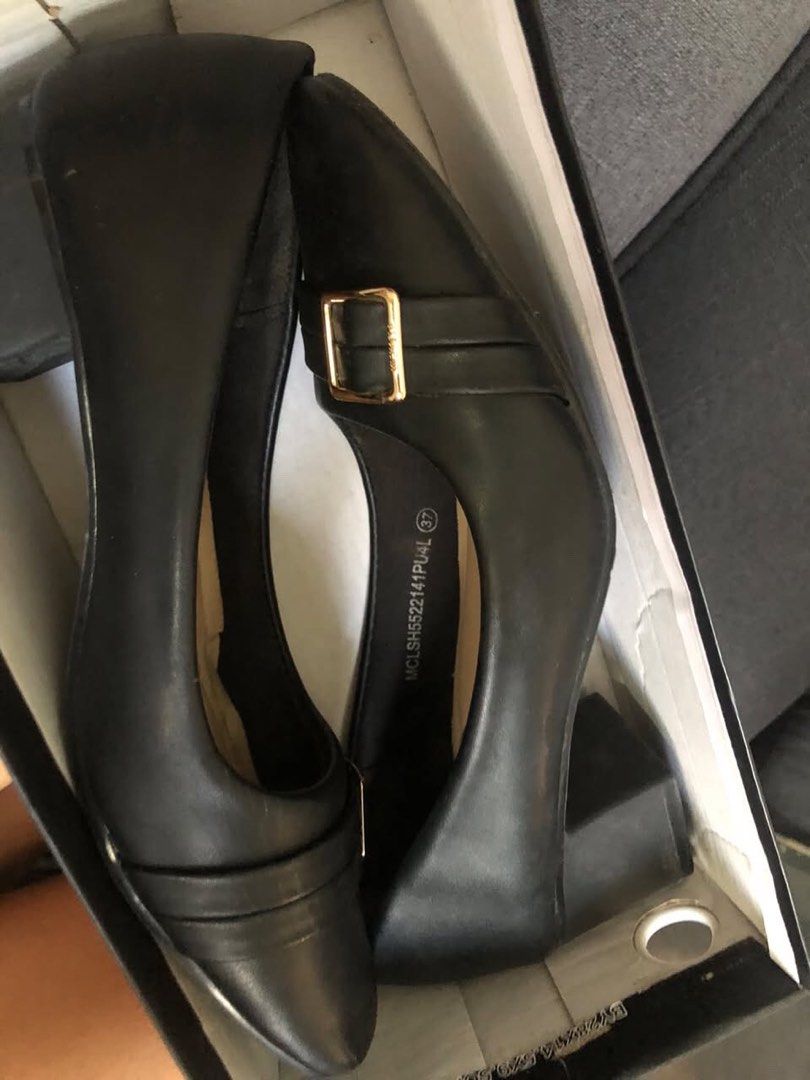 Michaela Black Shoes (Category: Heels) located in Manila. Submitted by cherub._. (Listing ID 1463350059, Image 1). Description: (open for negotiations) Size 37 - twice ko lang nagamit rfs: maling size yung nabili inclusion with box .