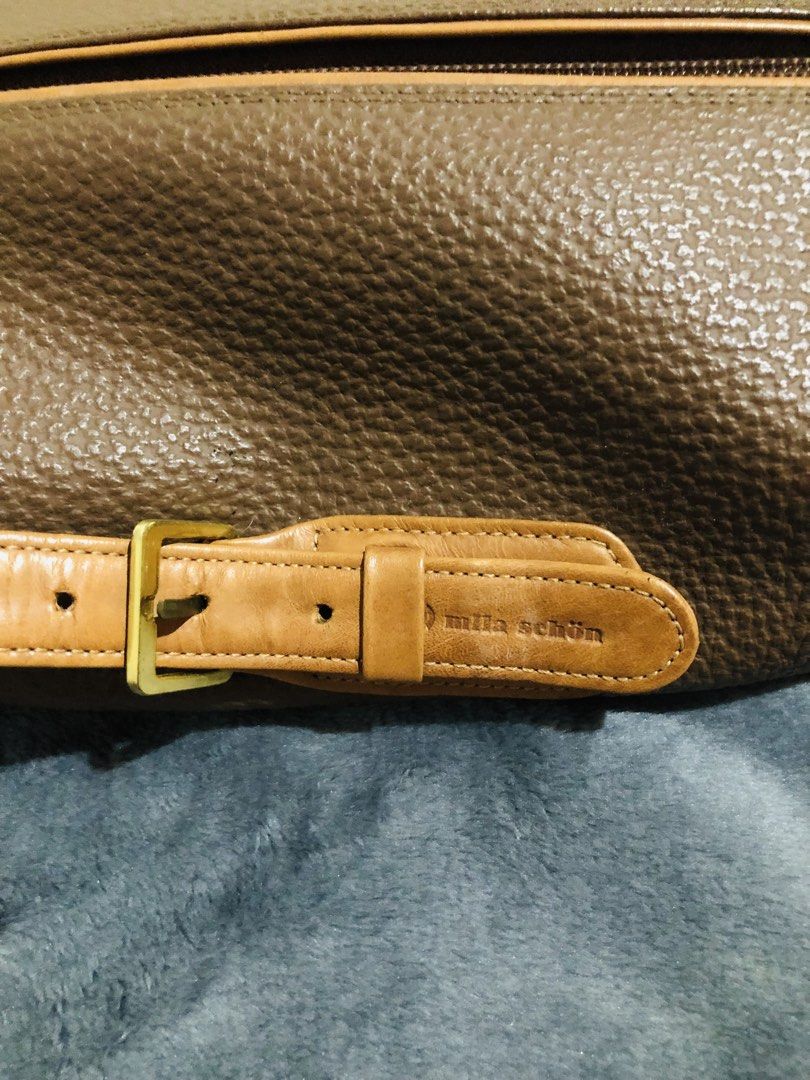MILA SCHÖN PEBBLED LEATHER POUCH BAG (Category: Belt bags, Clutches and Pouches) located in Imus. Submitted by dhouseoftotes (Listing ID 1463519276, Image 3). Description: 📐 MEASUREMENTS‼️ H - 8.5 inches L - 6 inches 📌: No Issue 📌: Unisex 📌: From Japan 🇯🇵 💸: GCash 📤: J&T Only! 🛵: LALAMOVE for same day delivery. 📌: Shipping Fee is not included. 📌: Please manage your expectations as your dealing with Pre-Loved items. 📌: All items are Pr