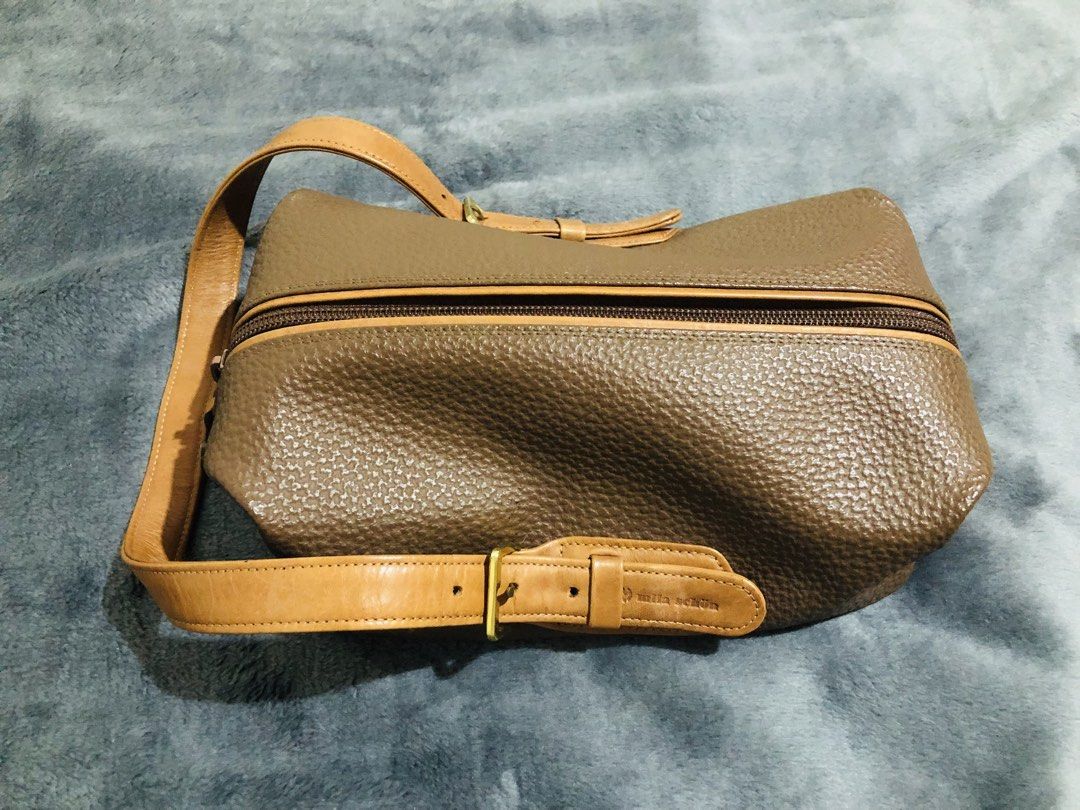 MILA SCHÖN PEBBLED LEATHER POUCH BAG (Category: Belt bags, Clutches and Pouches) located in Imus. Submitted by dhouseoftotes (Listing ID 1463519276, Image 2). Description: 📐 MEASUREMENTS‼️ H - 8.5 inches L - 6 inches 📌: No Issue 📌: Unisex 📌: From Japan 🇯🇵 💸: GCash 📤: J&T Only! 🛵: LALAMOVE for same day delivery. 📌: Shipping Fee is not included. 📌: Please manage your expectations as your dealing with Pre-Loved items. 📌: All items are Pr
