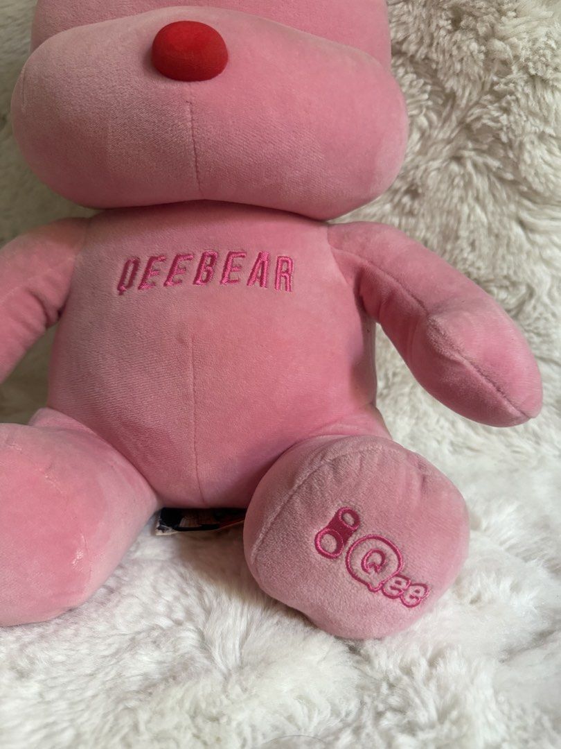 Miniso Pink Qee Bear (Category: Plushies & Soft Toys) located in Cavite. Submitted by _solidolo (Listing ID 1463339938, Image 2). Description: with tags brand new (need wash).