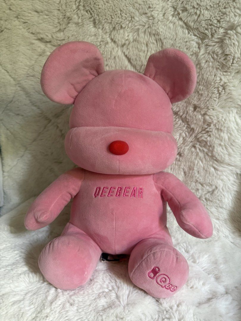 Miniso Pink Qee Bear (Category: Plushies & Soft Toys) located in Cavite. Submitted by _solidolo (Listing ID 1463339938, Image 1). Description: with tags brand new (need wash).
