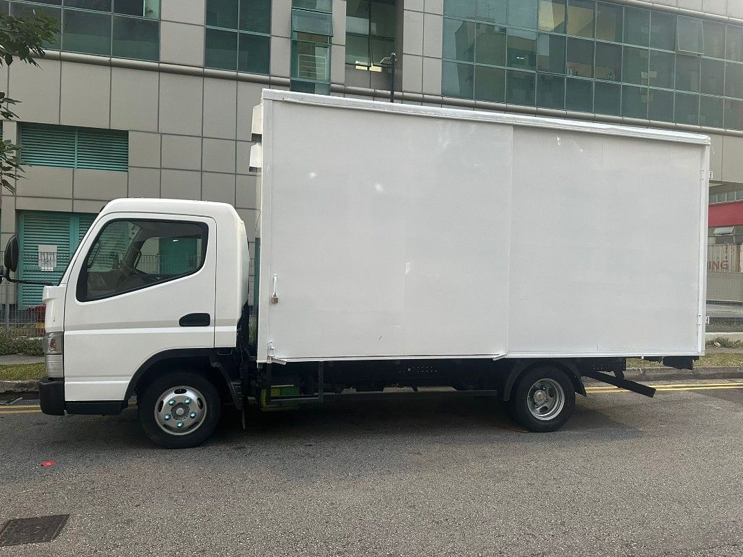 Mitsubishi Fuso Canter FEB21 (Category: Used Commercial Vehicles for Sale) located in Singapore. Submitted by intergrity_mover88 (Listing ID 1463331327, Image 1). Description: 2016 17 Nov (New 5 Year Coe) Mitsubishi Fuso Canter FEB21 For sale @$58,888 -14ft box lorry -Well maintain and service regularly -Accident Free -Clean and nice interior -JVC head unit -New Paint Job -New Tyre -original 1 key remote with 1 spare key -no repairs needed with r