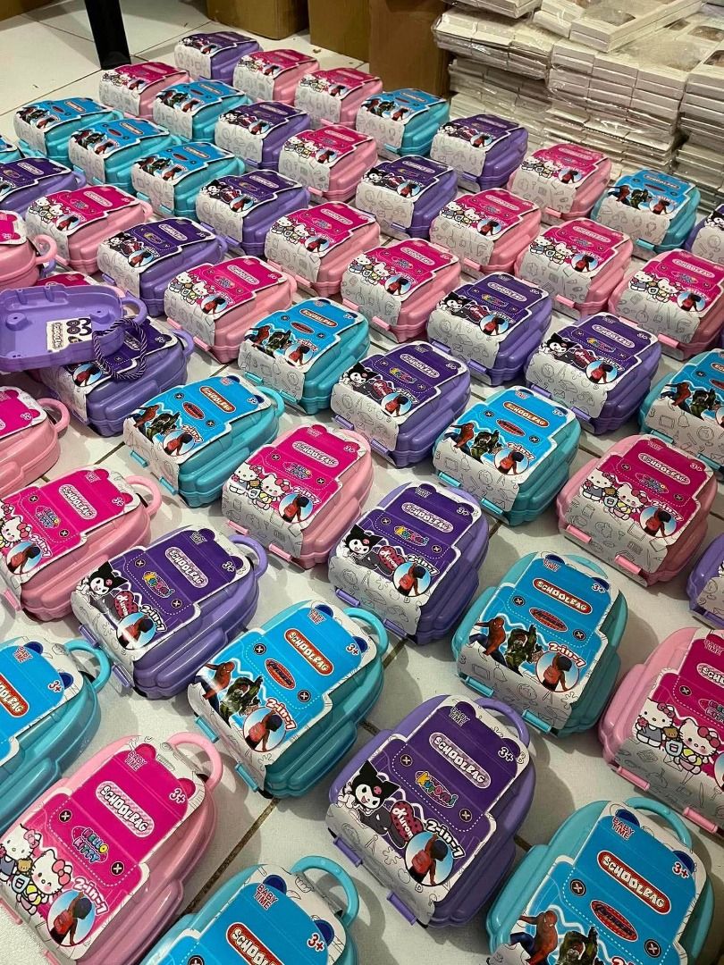 Mix Trolley toy/bag for kids (Category: Kids Toys) located in Quezon City. Submitted by mjmassortedfinds (Listing ID 1463369718, Image 1). Description: Mix Trolley toy/bag for kids 8 5 each min 10pcs 7 9 each min 100pcs ✅ approx. 14cm ✅ Mystery toy inside ✅ Mix veggie & fruit designs ✅ perf for kids / giveaways / christmas gifts ✅ Assorted characters/designs ONLY.