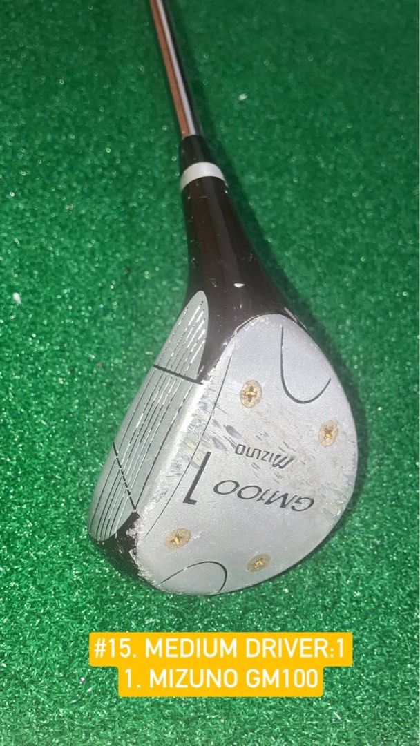 Mizuno GM100 Driver #1 Driver Medium Flex (Category: Golf) located in San Juan City. Submitted by lowcostitems111 (Listing ID 1463466252, Image 2). Description: * Mizuno GM100 #1 Driver * Medium Flex * Men’s golf club * Pre-owned condition with visible signs of use/scratches * Please see photos for actual condition * ₱500 negotiable * 📍 Pick-up anytime in San Juan City * Message me for inquiries or to arrange viewing..